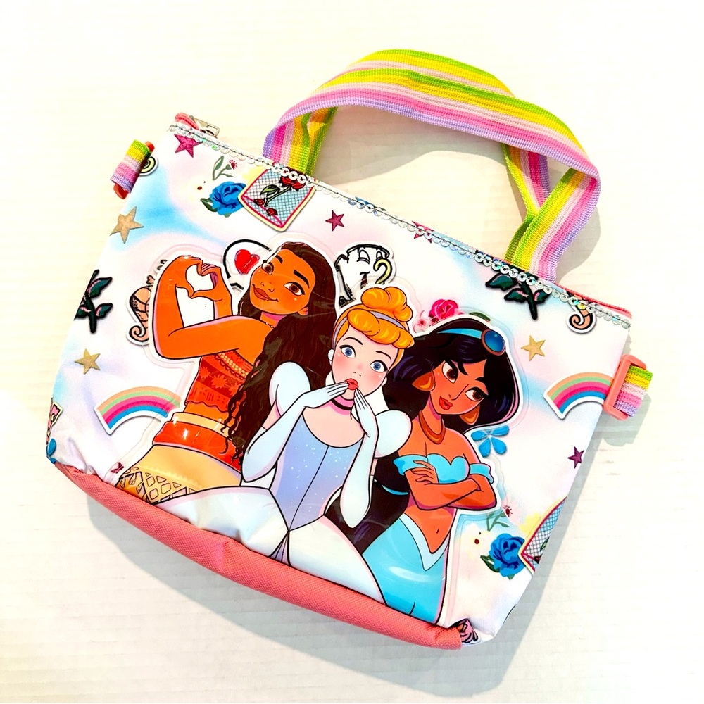 NWOT Disney Three Princess Moana Cinderella Jasmine Insulated‎ Lunch Tote